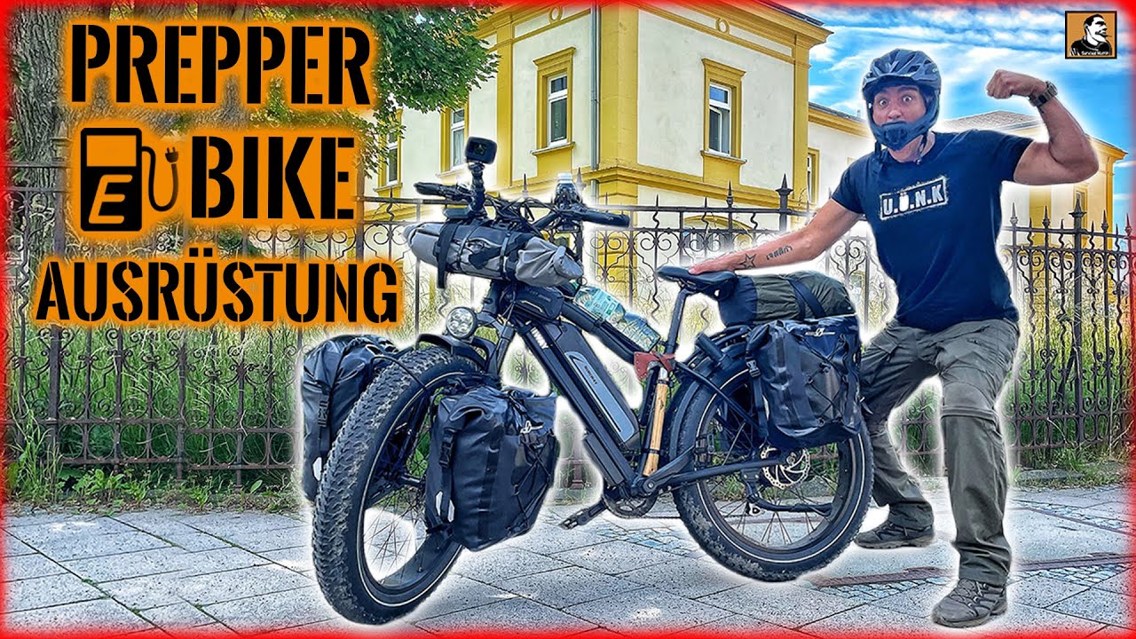 1000km TODESSTREIFEN - Ausr&uuml;stung f&uuml;r PREPPER EBIKE TOUR | Survival Mattin