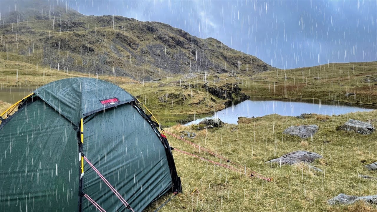 Wild Camping at the WETTEST LOCATION in the UK in my Hilleberg Soulo