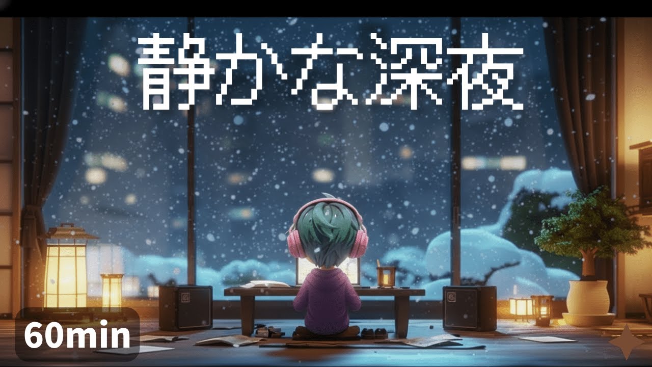 【夜作業BGM】 静かな深夜に聴く、チップチューンLo-fi | 集中・読書・副業 | 耳にやさしい