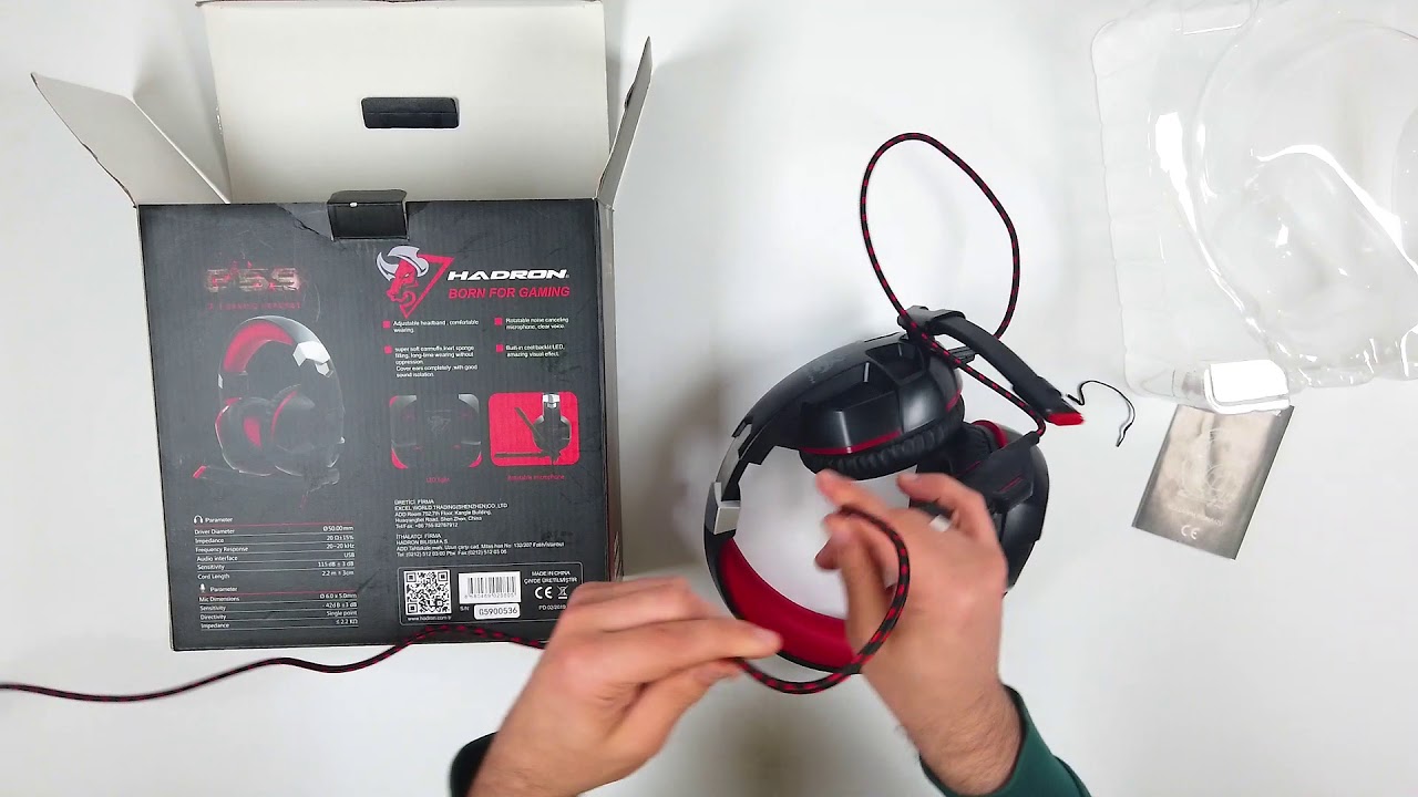 HADRON HDG59 MİKROFONLU LEDLİ 7.1 SURROUND OYUN KULAKLIK