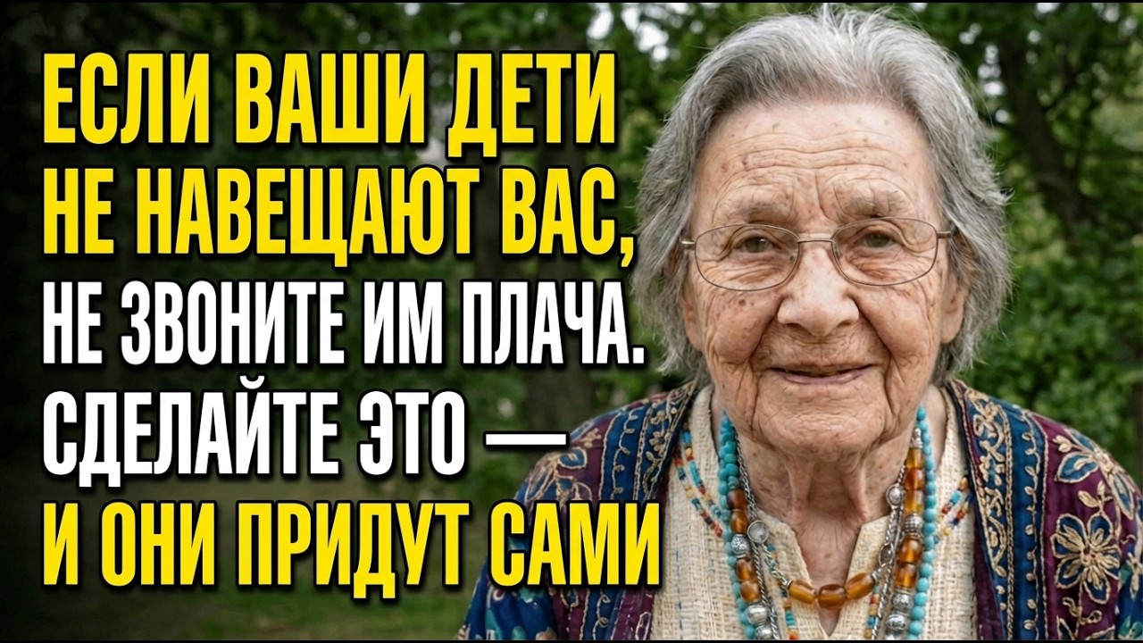 Мне 83. Если Ваши Дети Не Навещают Вас, Не Звоните Им Плача. Сделайте Это — И Они Придут Сами