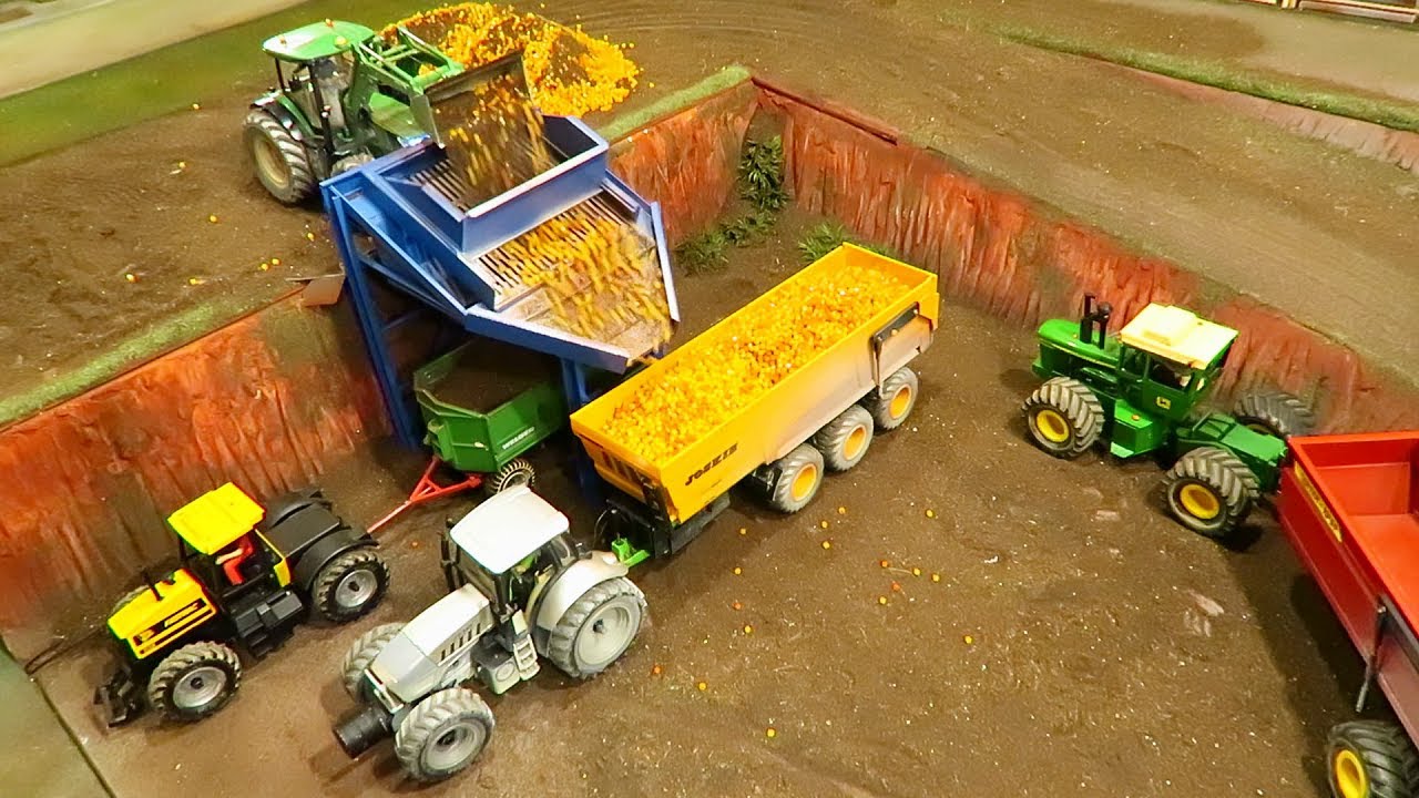 Tractor Farm Action with RC Agriculture Machinery