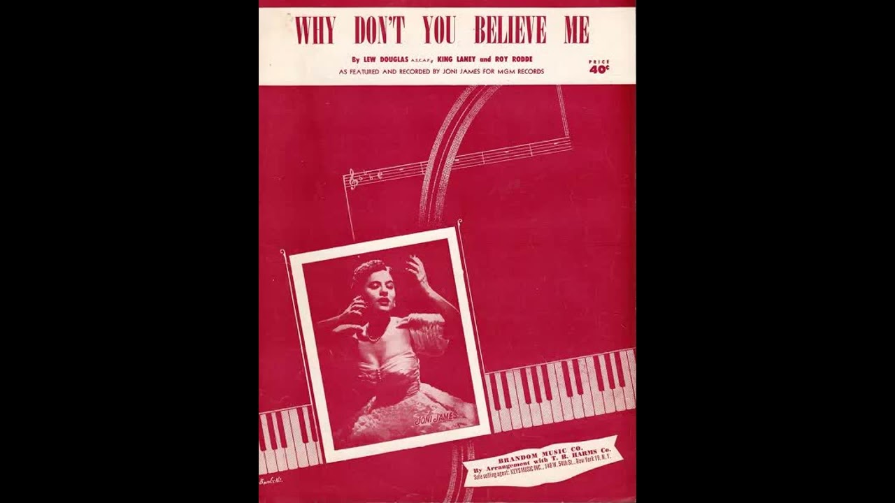 Joni James - Why Don't You Believe Me