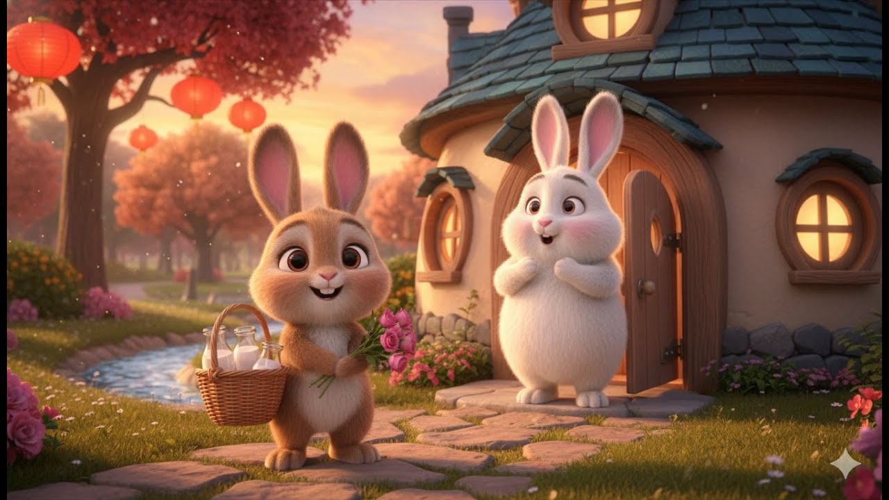 Pi’s Father’s Day Surprise 🐰🥛 Little Bunny Delivers Milk with Love | Where Pi&Pong |