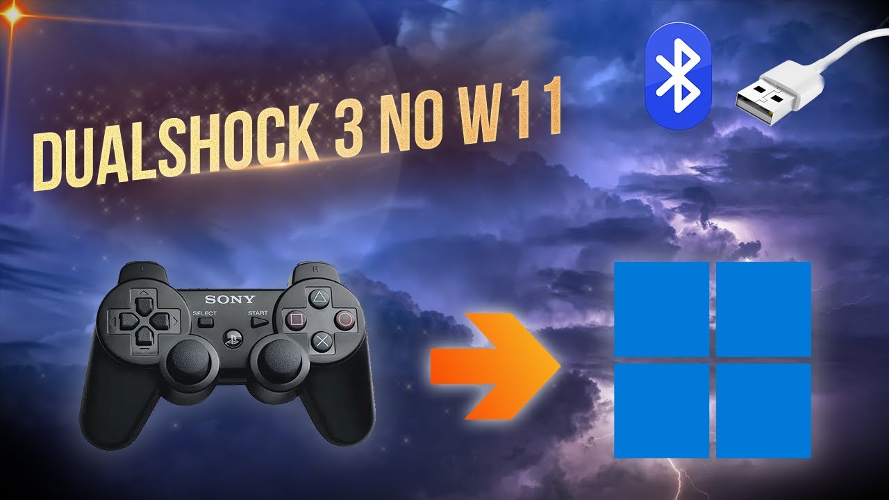 Como instalar controle de PS3 no PC Windows 11 USB e Bluetooth (Método fácil 2025)