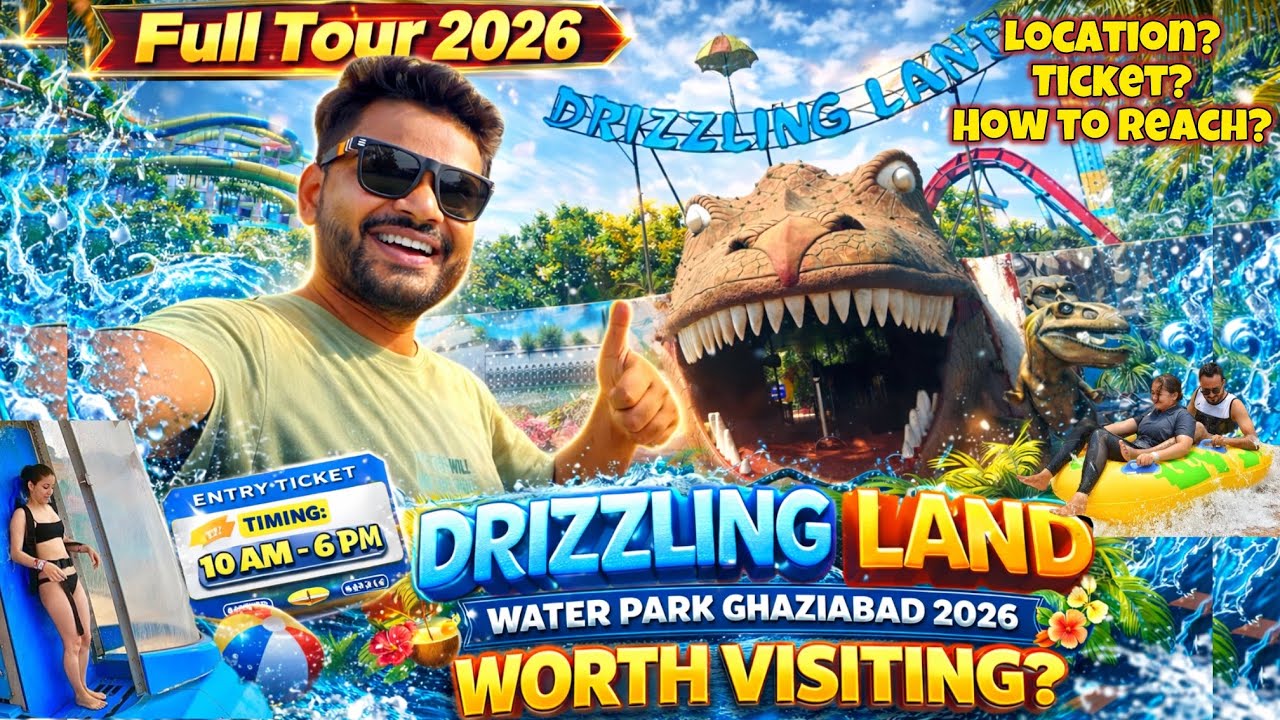 Drizzling Land Water Park Ghaziabad, Drizzling Land Water Park ticket price 2026, disneyland water