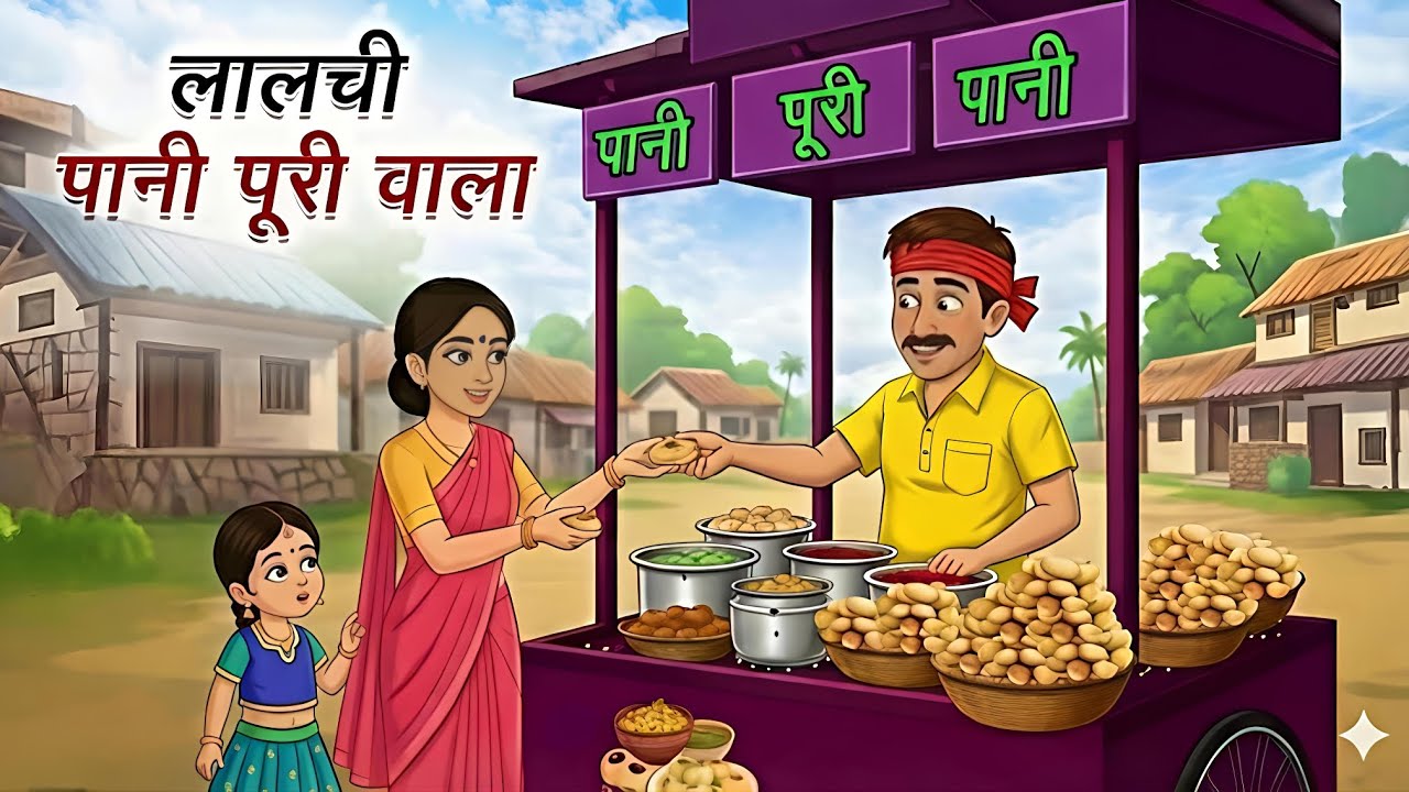 लालची पानी पूरी वाला | Lalchi pani puri wala | हिन्दी कहानी | story in Hindi 