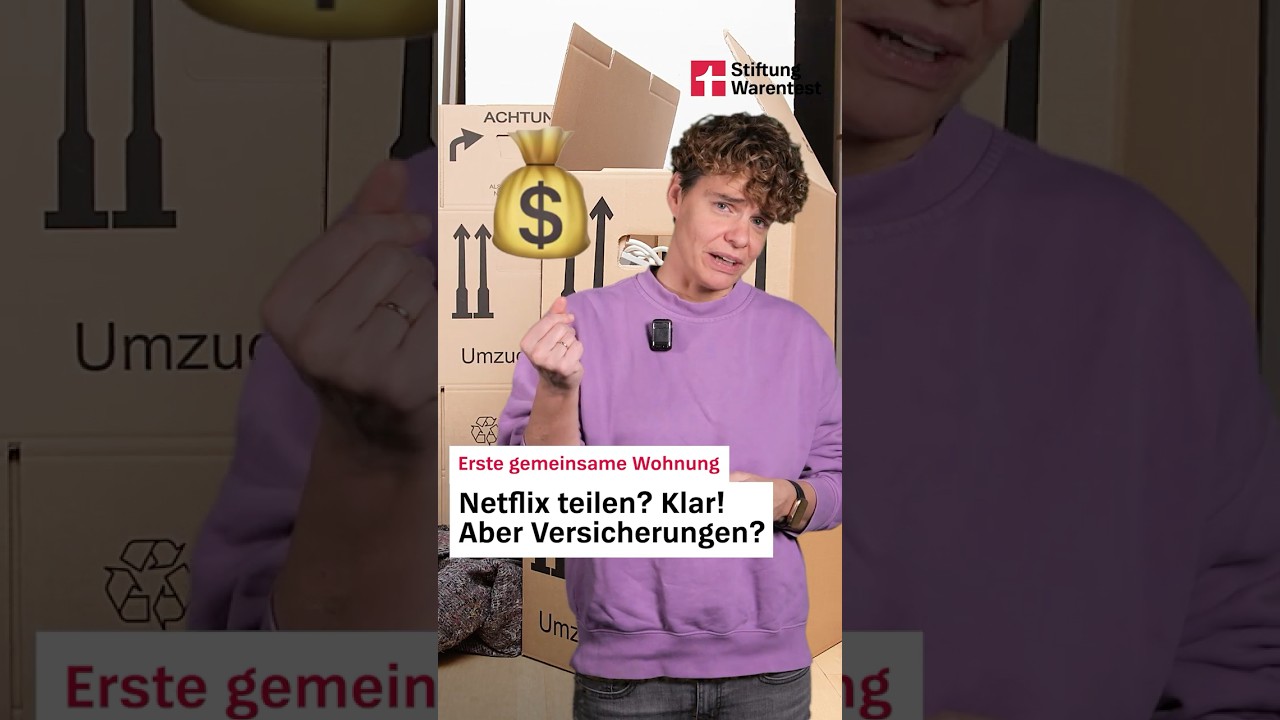 Erste gemeinsame Wohnung: Diese Versicherungen kannst du teilen! (Stiftung Warentest Finanzen)
