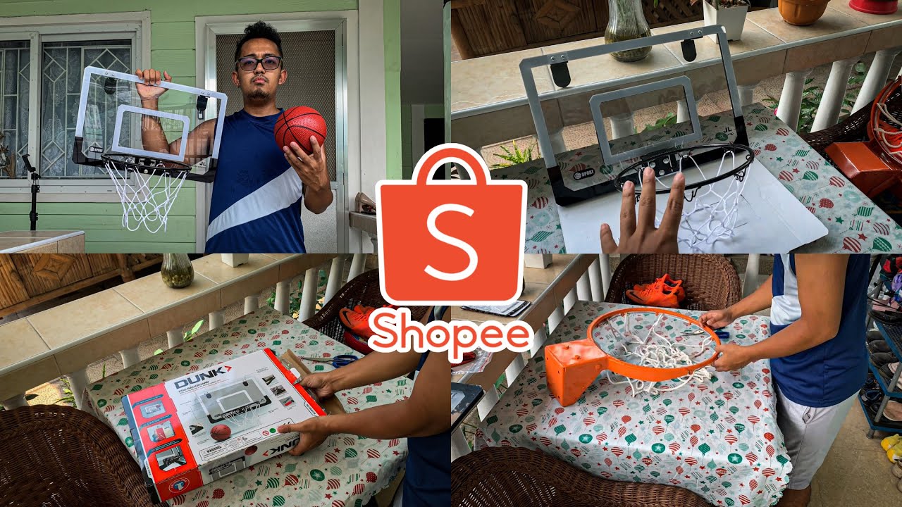 DUNK Indoor Mini Basketball Hoop from Shopee!