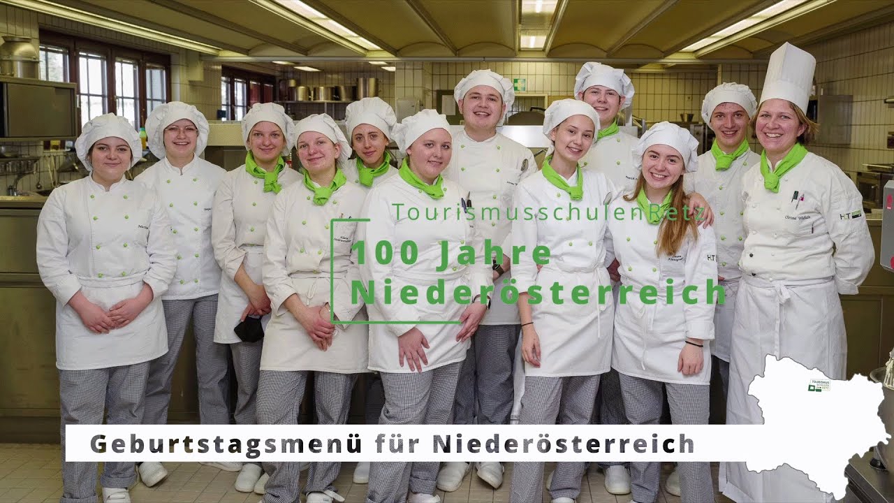 100 Jahre Niederösterreich - Geburtstagsmenü der Tourismusschulen Retz