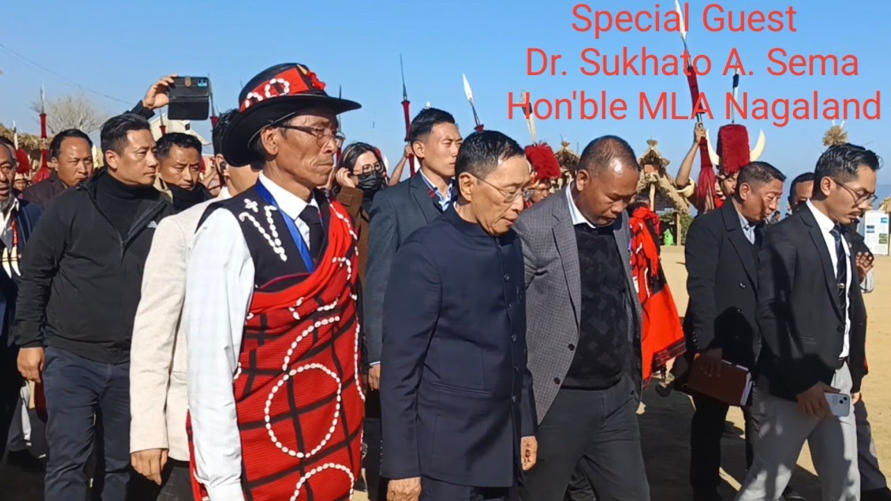 Special Guest Dr.Sukhato A. Sema Hon'ble MLA Nagaland Last day of Tsüngkamnyo Mini hornbill festival