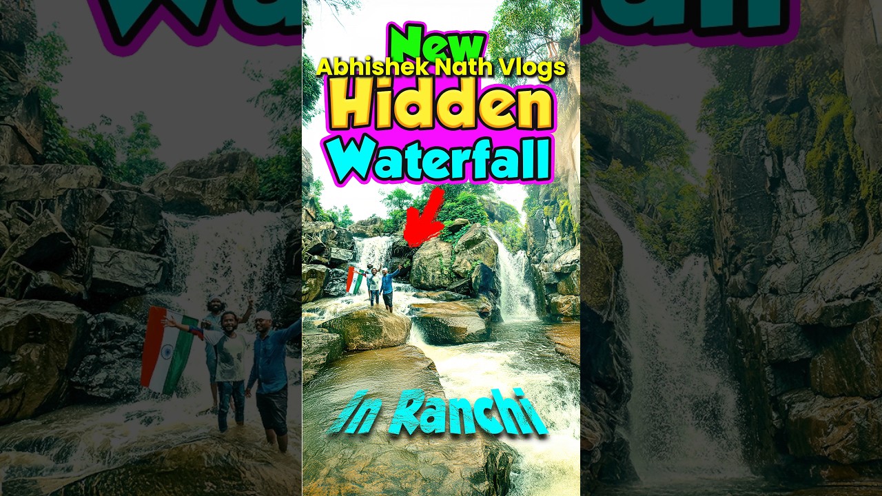 New Hidden Waterfall in Ranchi 🤫| #ranchi #hiddenplaceranchi #hiddenwaterfall #shorts