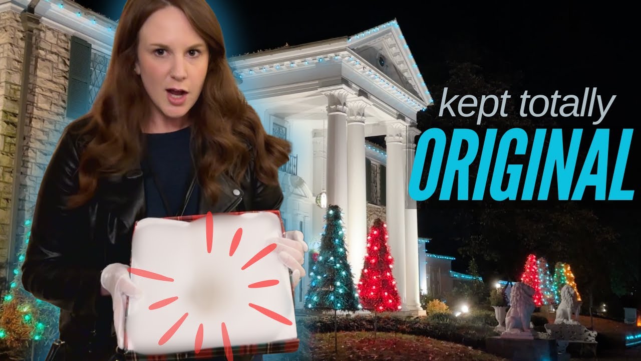 Christmas at GRACELAND * Elvis Presley's home kept COMPLETELY ORIGINAL * white glove experience