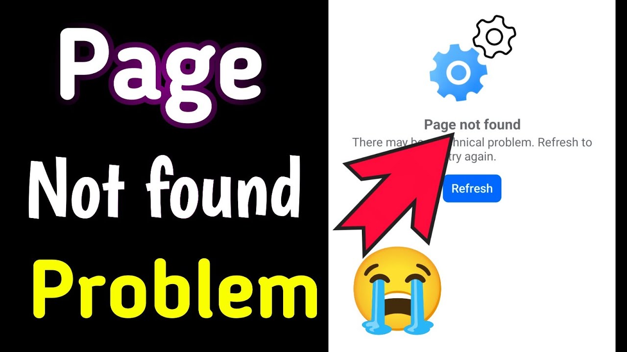 Page isn't not found | facebook profile problem 😥
