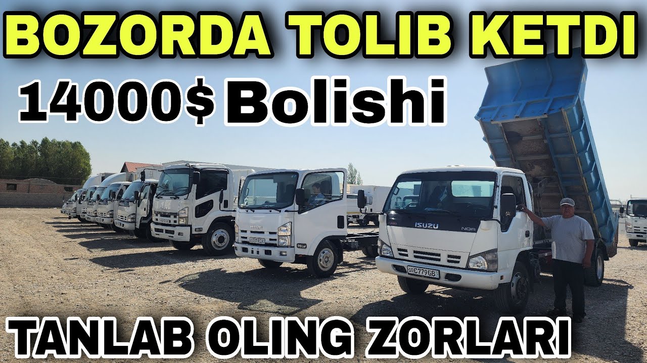 24 OKTABR QOQON BOZORIDA ISUZU TOLIB KETDI SOMOSVAL FURGON TENTLI BO'RTLI GAZEL 