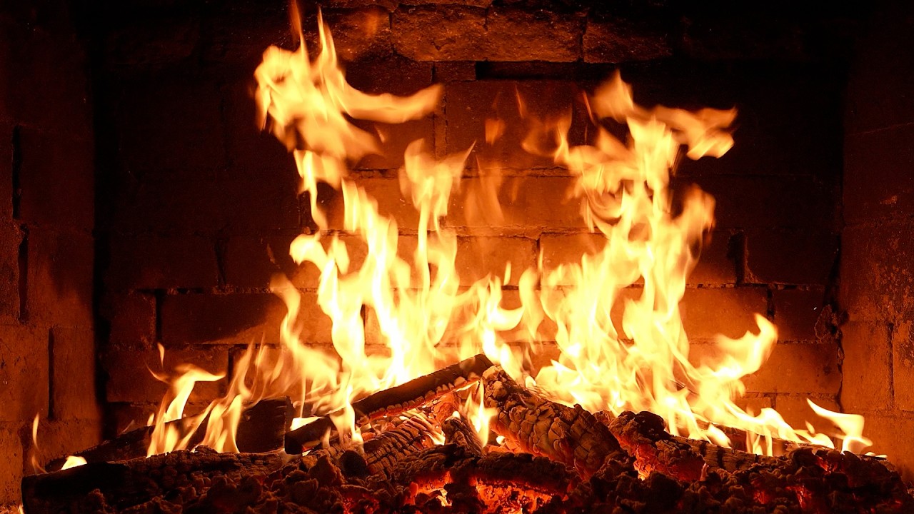 🔥 Cozy Fireplace 4K. Fireplace with Crackling Fire Sounds. Fireplace 4K UHD