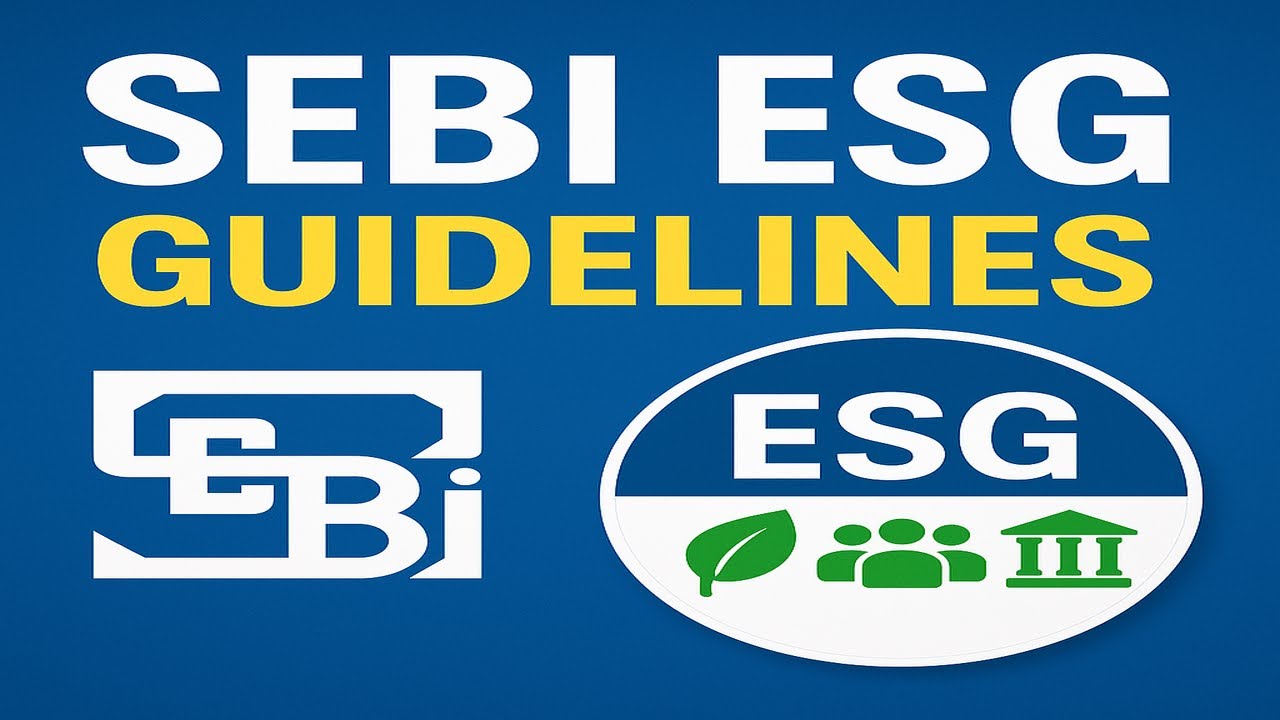SEBI ESG Bond & BRSR Report Explained | ESG Investing in India