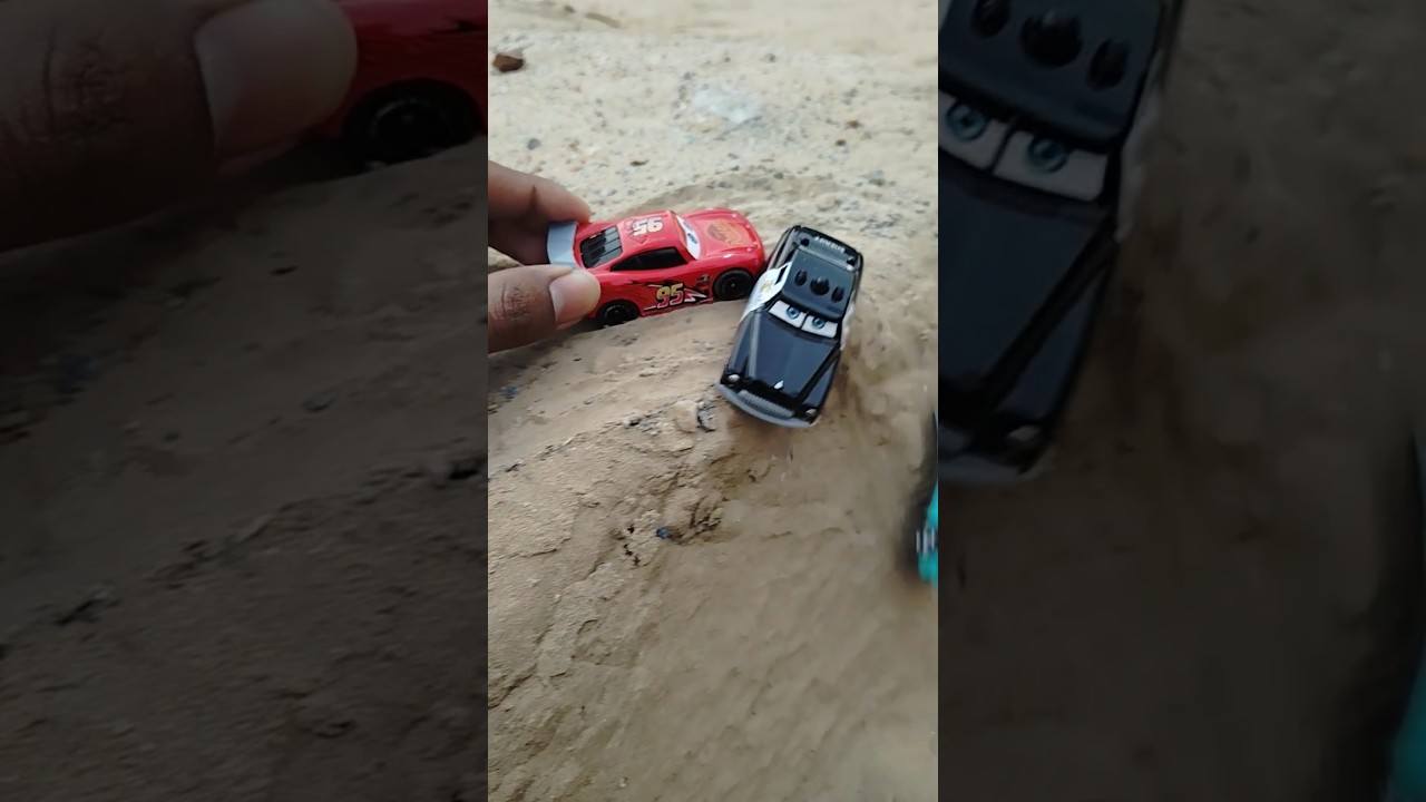 mcqueen Crazy Push &ndash; cars Fell From the Hill! 😱 #diecastcars #jcb  #lightningmcquee #toys