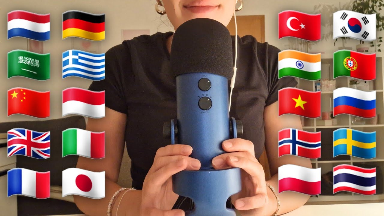 Asmr Whispering the MONTHs in Different Languages🐣🌺🍂☃️