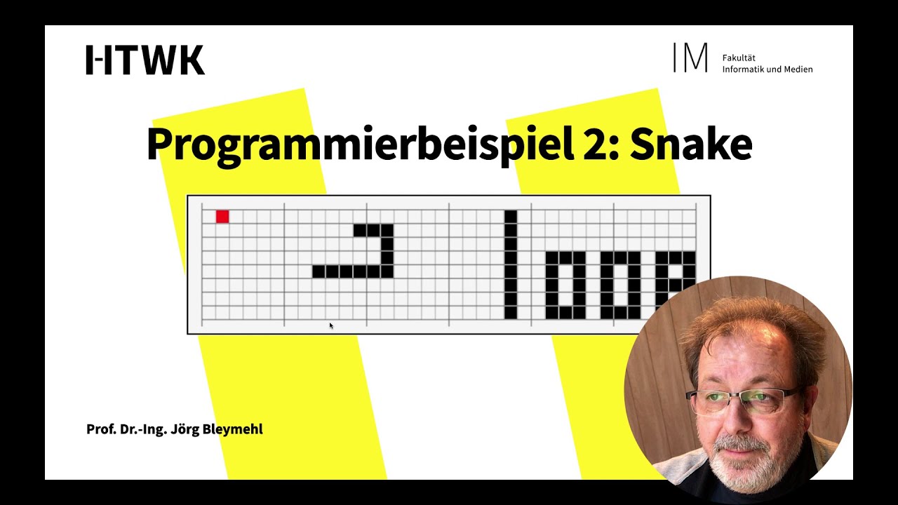 9-Informatik I, Programmierbeispiel 2 - Snake
