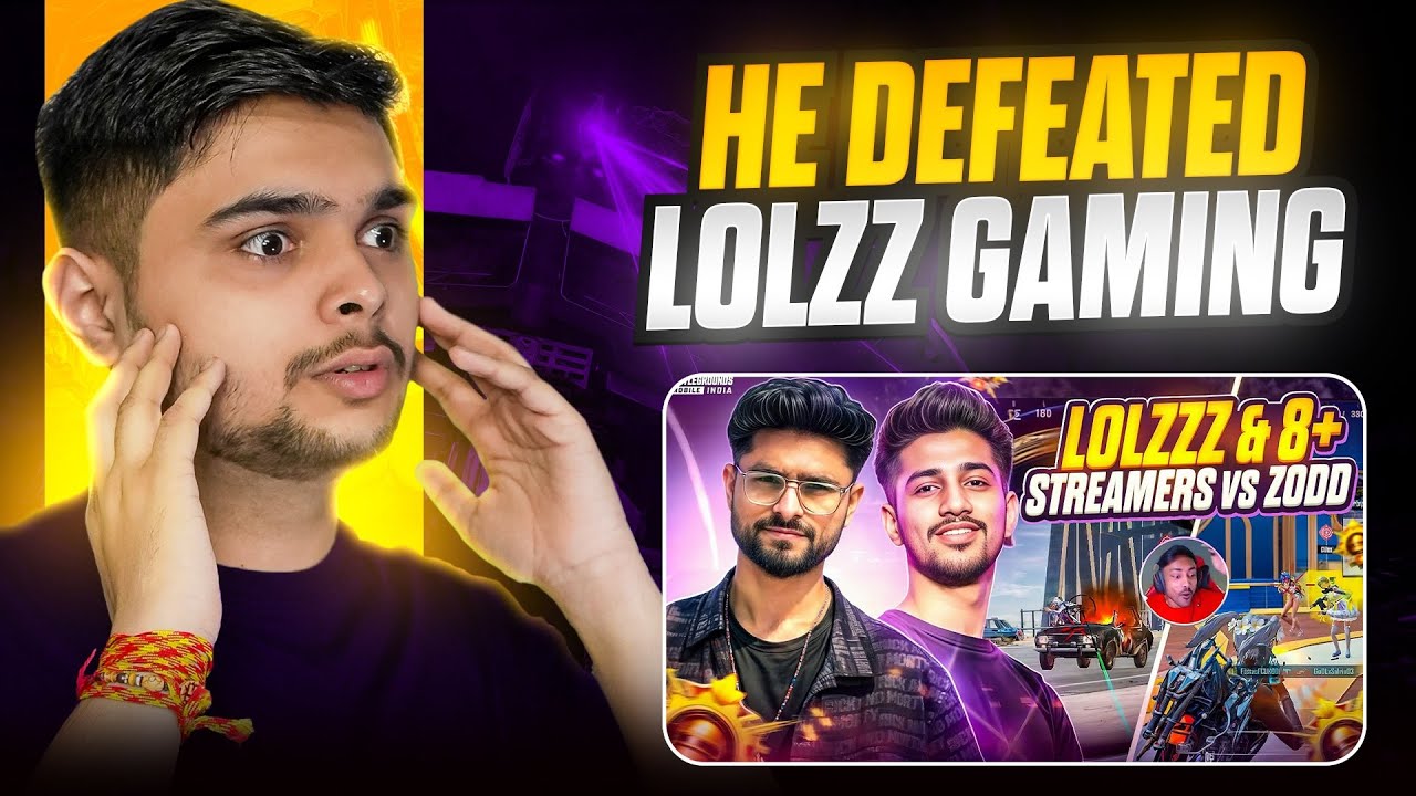 Crazy 1v4 Against LoLzZz Gaming 😱 Bixi op Reacts on Fastest 1V4 BGMI Player ZODD GAMING
