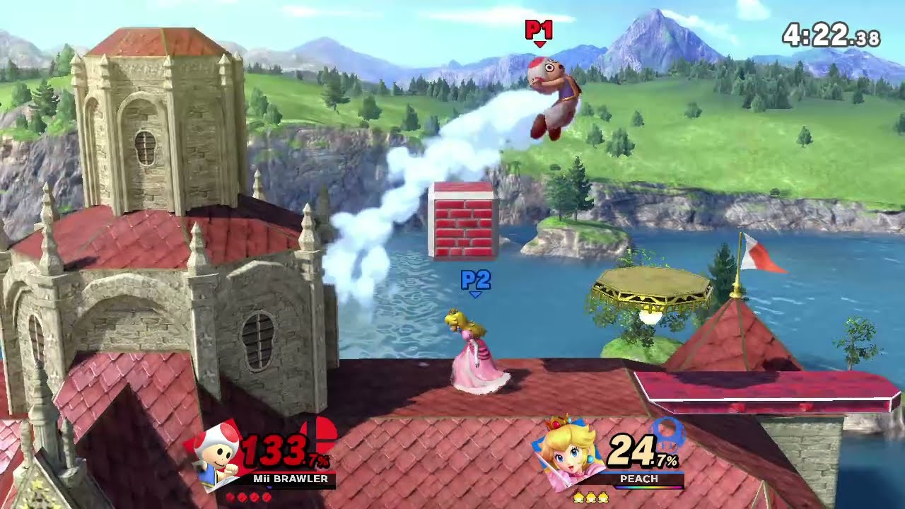 Mario Royale Battle - Toad vs Peach 