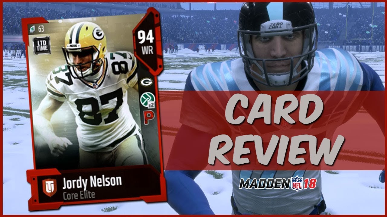 MUT 18 Card Review | Limited Core Elite Jordy Nelson Gameplay + Card Review