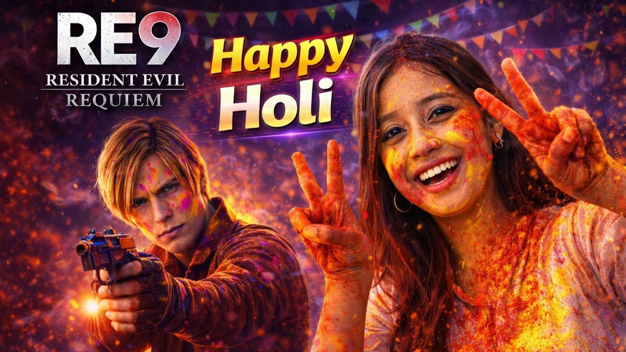 HAPPY HOLI 🎨Hard Mode ON🔴#longstream #Resident Evil 9 Requiem#5