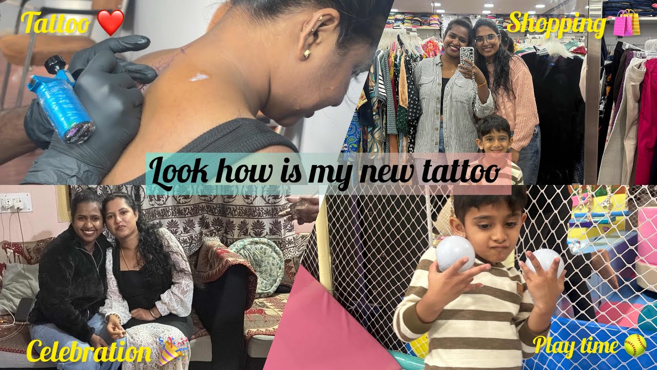 My new tattoo ❤️ | A day with virat 😍 | Shopping 🛍️ | Celebration 🎉 🎂