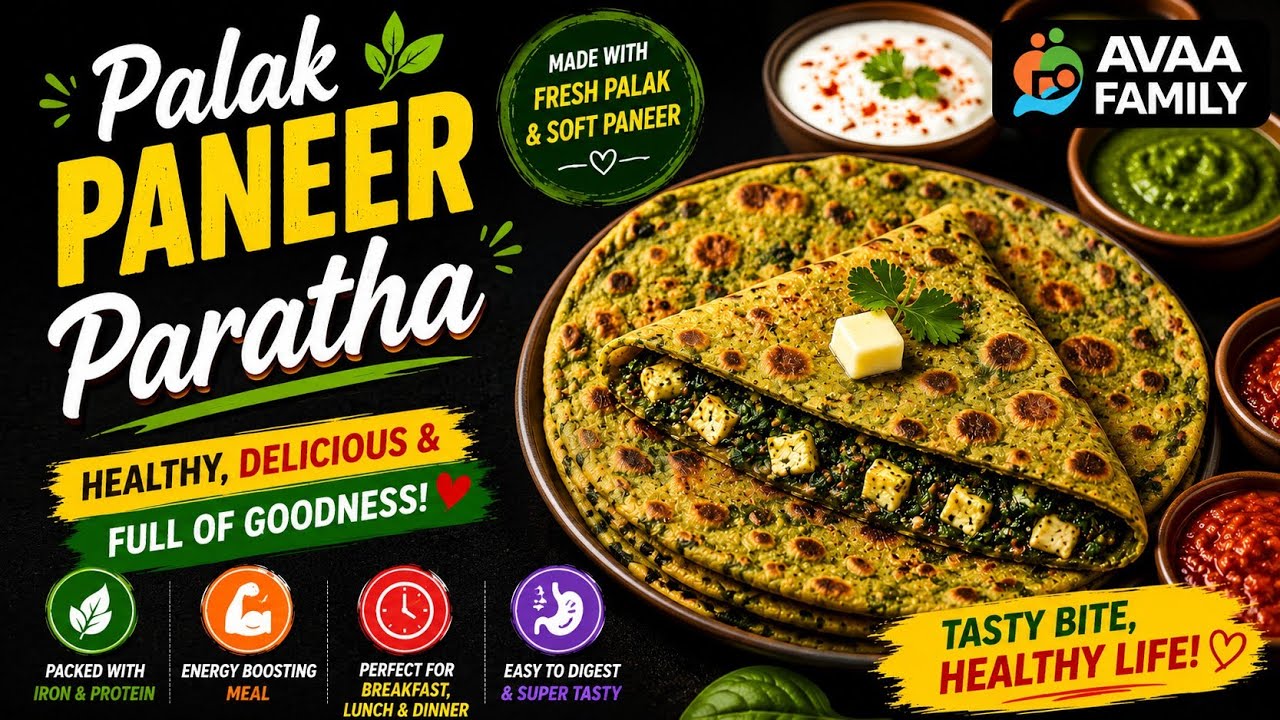 PALAK PANNER PARATHA 