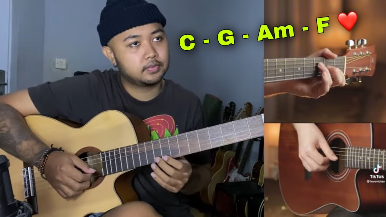 Pamer Skill Gitar Depan Cewek Cuma Pake Chord C - G - Am - F #pencerahan