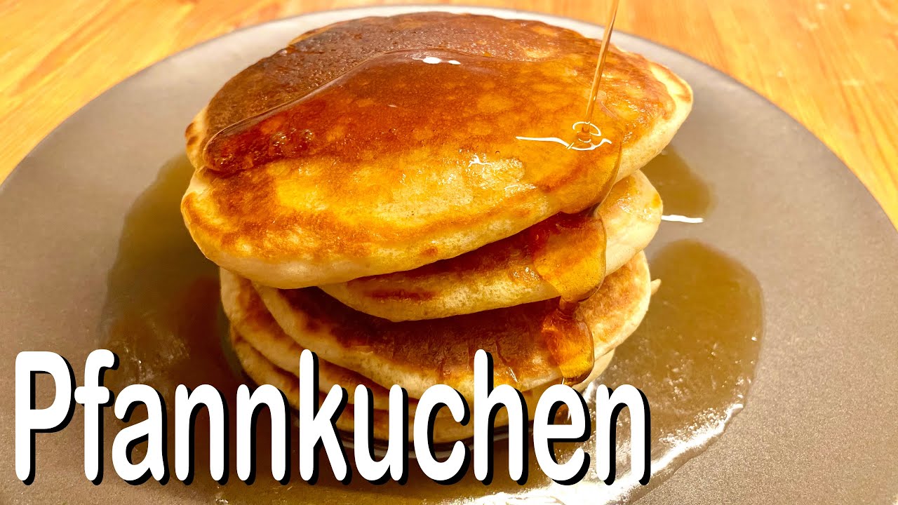 Pfannkuchen mit Butter & Ahornsirup selber machen 🥞 pancake Rezept DIY