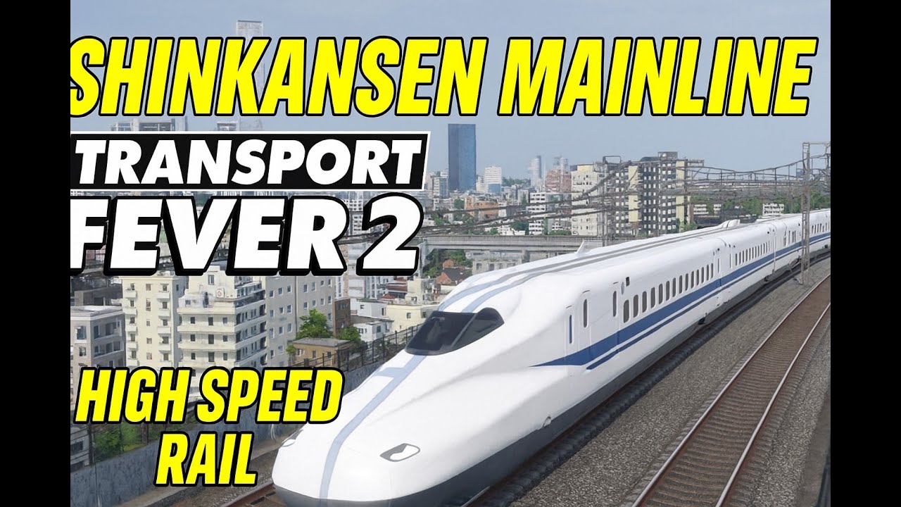 Shinkansen Mainline | Transport Fever 2 | High Speed Rail | Crowded Rush Hour