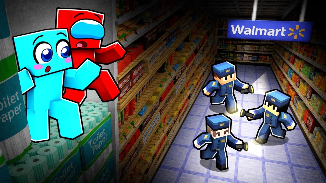 Construi Una CASA SEGURA en UN SUPERMERCADO en Minecraft...
