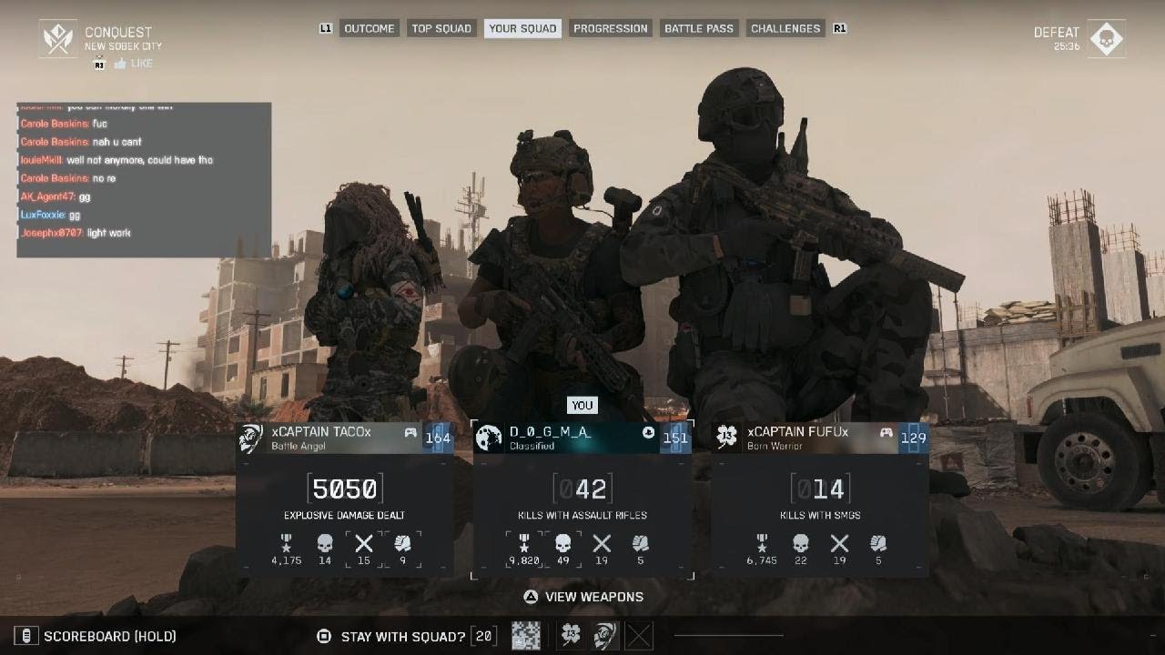 Battlefield 6 PR 87 kills conquest