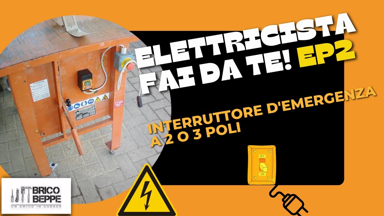 Interruttore, montare fungo emergenza pulsante antipanico