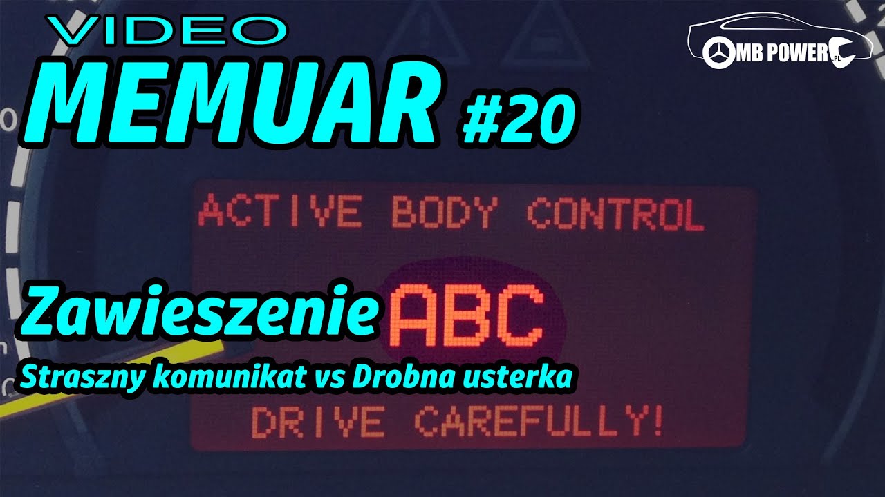 VLOG #20 - Zawieszenie ABC w215 - Nie takie straszne jak je malują - STRASZNY KOMUNIKAT!