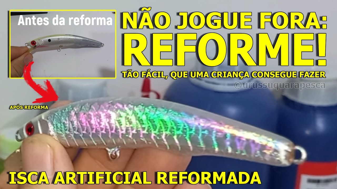 APRENDA como pintar isca artificial.