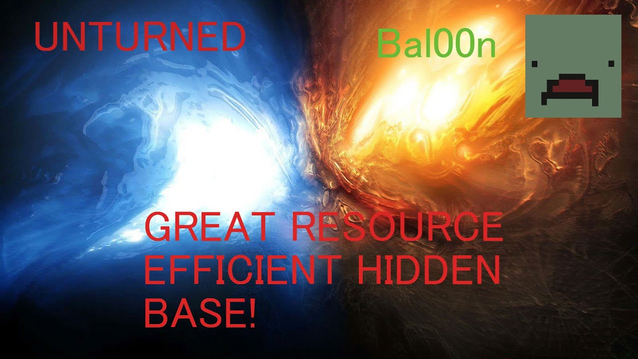 Unturned - Great HIDDEN RESOURCE EFFICIENT BASE!