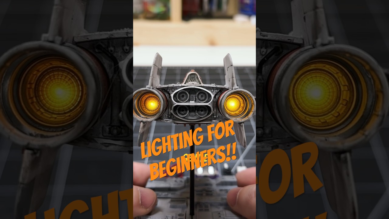 DIY A-Wing Engine Lighting Kit - A beginner model upgrade
