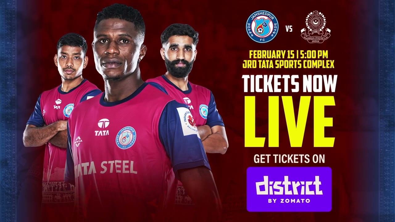 Get Jamshedpur FC 2025-26 ISL tickets on District by Zomato | #JamKeKhelo