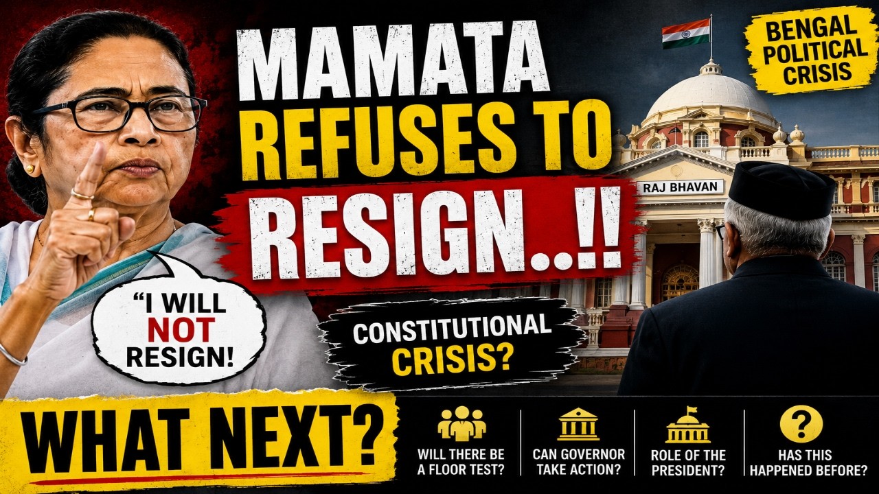 Mamata Refuses to Resign..!! What Next? | Constitutional Crisis Explained