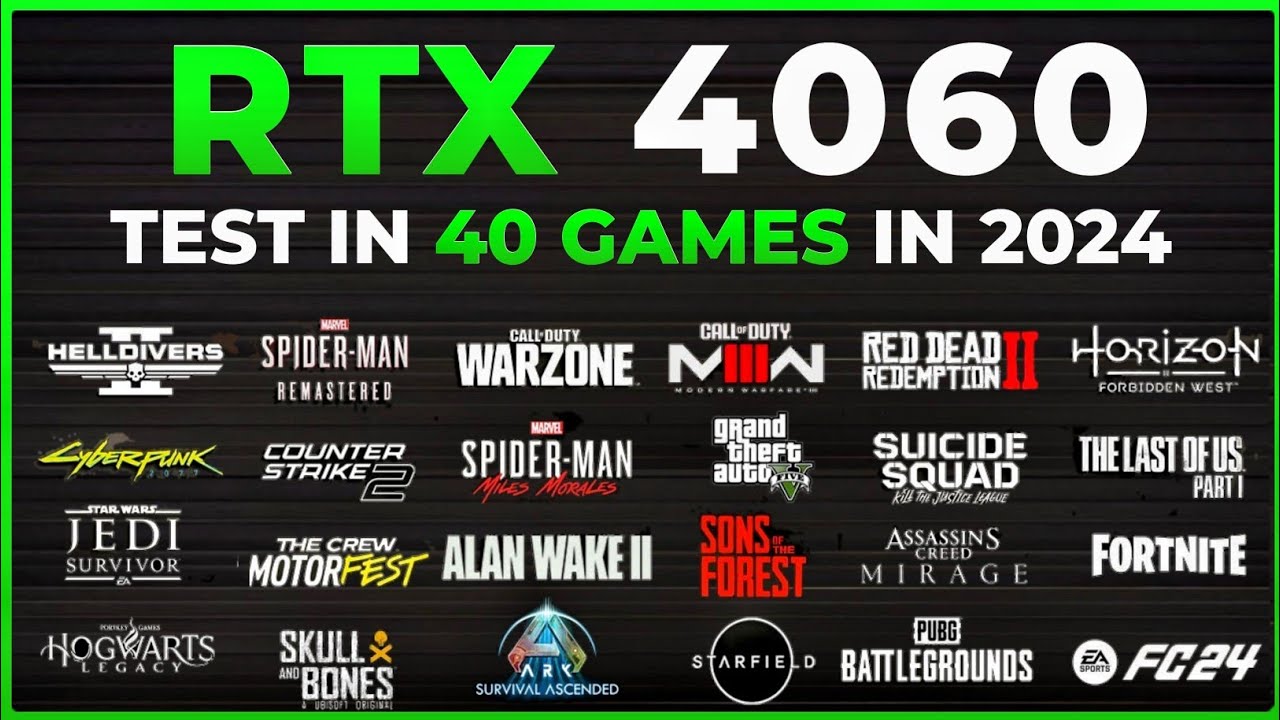 RTX 4060 Laptop Test in 40 Games in 2024
