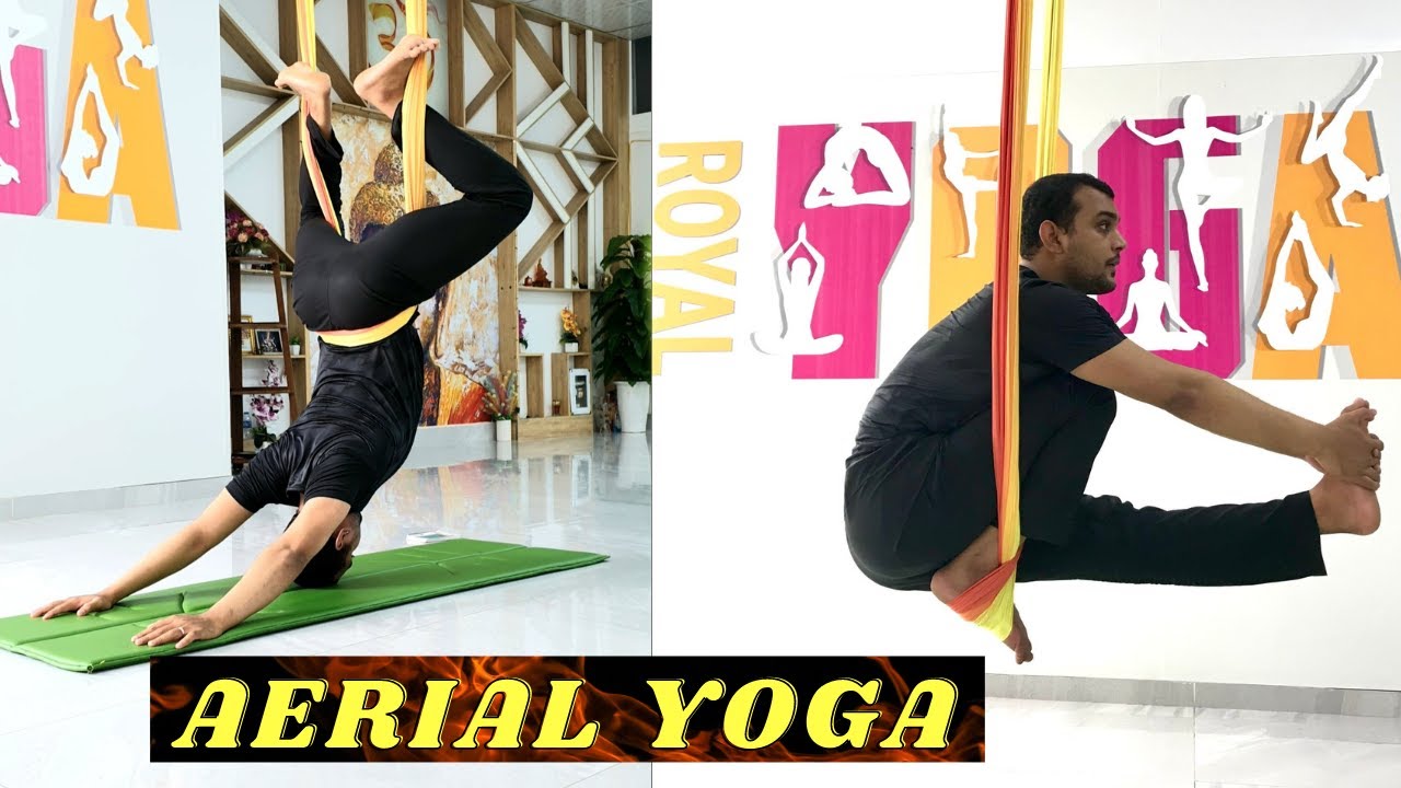 Anti Gravity Yoga Or Aerial Yoga Practice || Anti Gravity Yoga Training With Master Sourav || Kiows