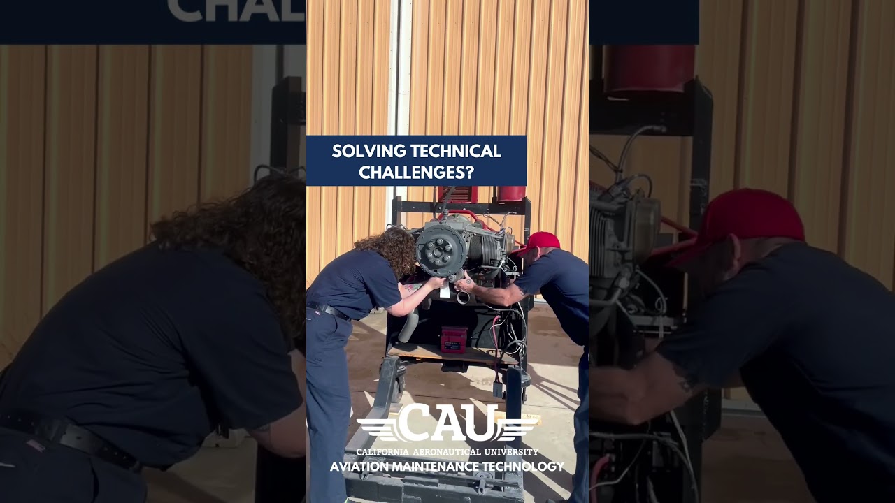 Hands-On Maintenance Training at CAU #aviationcareer #maintenance #handsonlearning #bakersfield