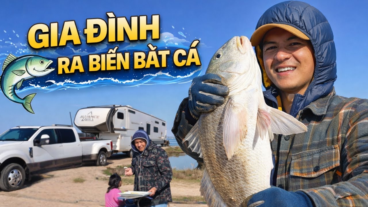 Gia Đình Ra Biển Bắt Cá 