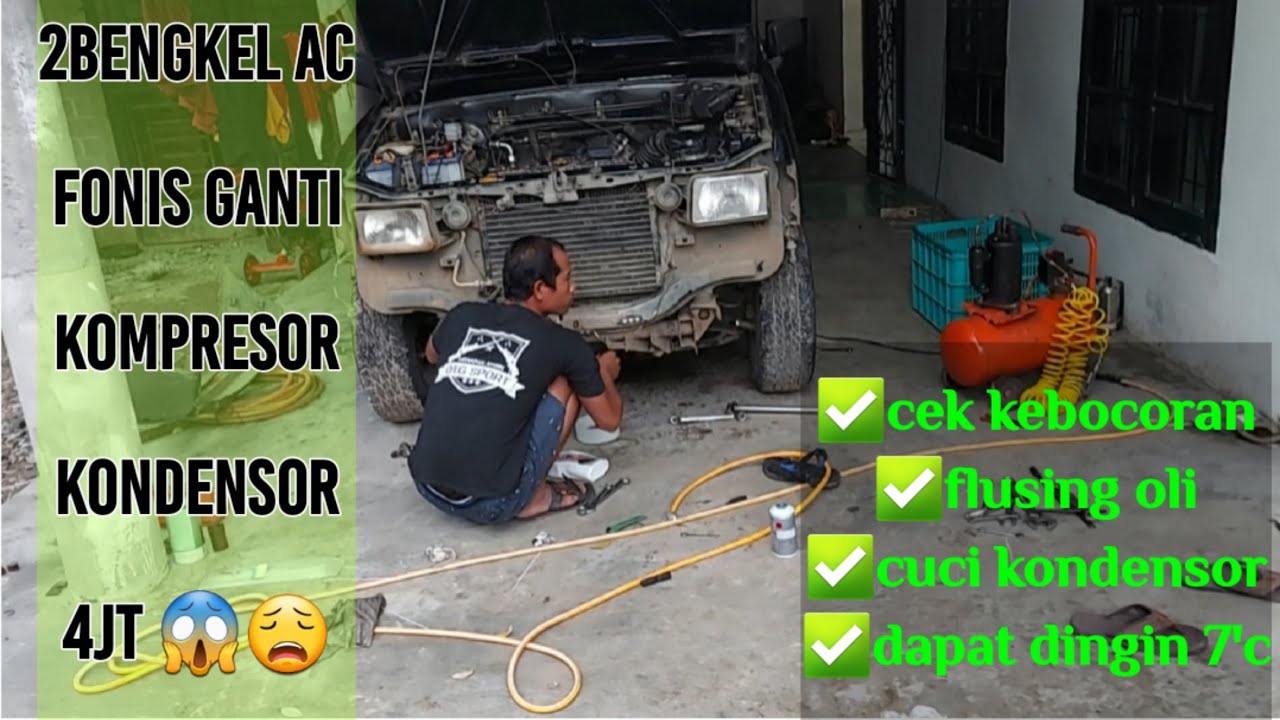 service sendiri ac isuzu panther royal 97,hasilnya 7'c mantap!