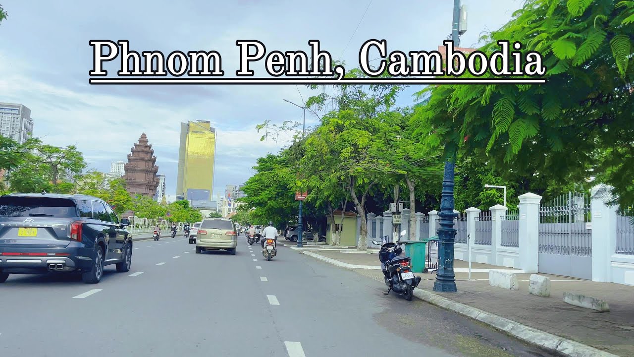 Phnom Penh 4K - Driving Downtown in Cambodia | Phnom Penh city 2025