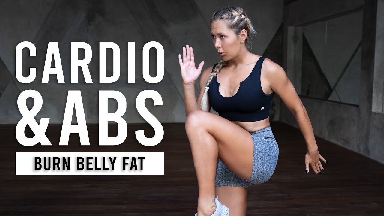 50 MIN ABS & CARDIO HIIT WORKOUT | Burn Belly Fat (At Home, No Equipment)