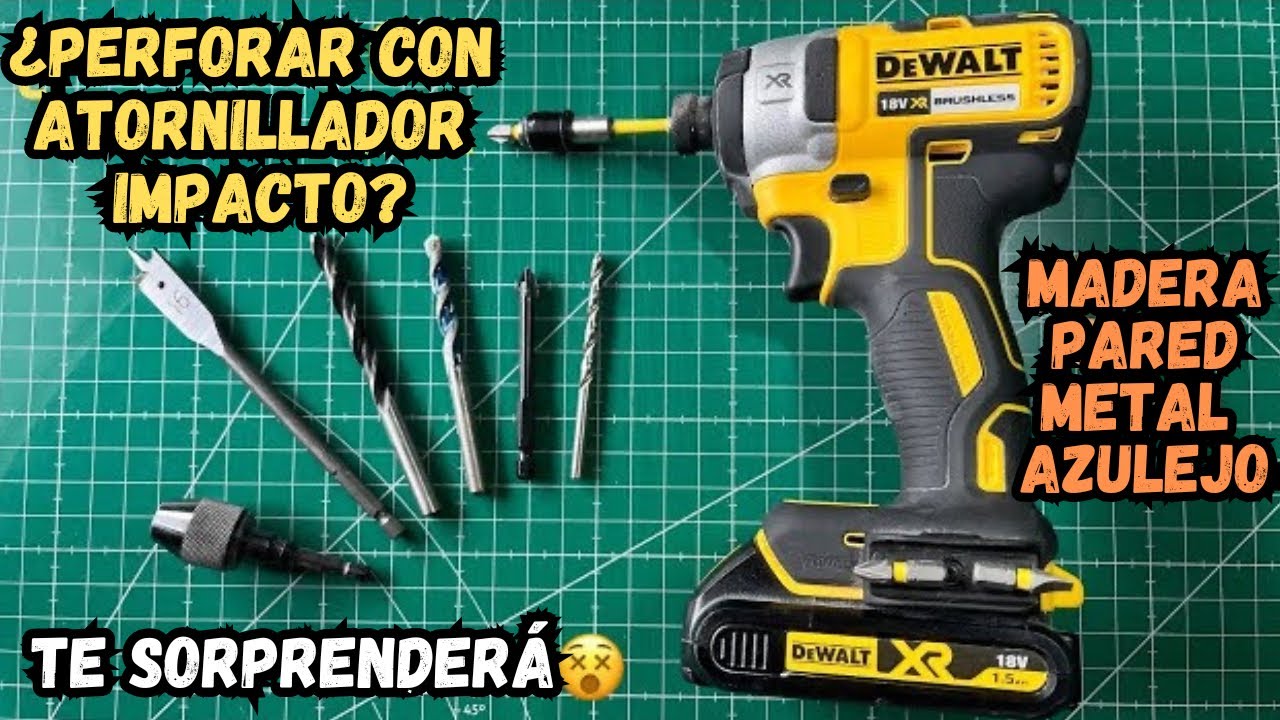 ¿Se puede TALADRAR con un ATORNILLADOR de IMPACTO🔫? | Tips bricolaje